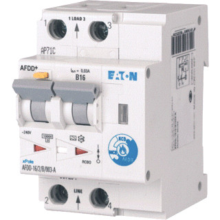 Eaton Vlamboogbeveiligings component afdd 10a 2P B-kar 10ma