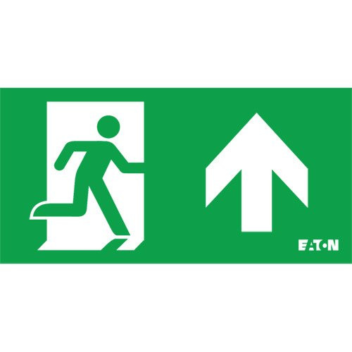 Eaton Blessing velos noodverlichting pictogram acrylglas plaat O-