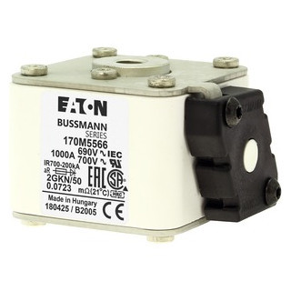 Eaton Bussmann High Speed Square Body Zekering, hoge snelheid, 1100 A, ac 600 V, 200 ka, size 2, ar, ul, iec