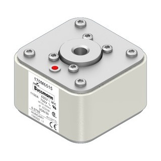 Eaton Bussmann High Speed Square Body Zekering, hoge snelheid, 1100 A, ac 690 V, 200 ka, size 3, 76 X 92 X 5