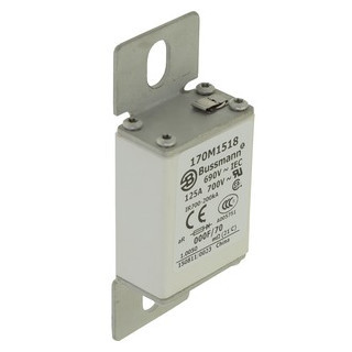 Eaton Bussmann High Speed Square Body Zekering, hoge snelheid, 160 A, ac 690 V, 200 ka, size 000, 24 X 36 X