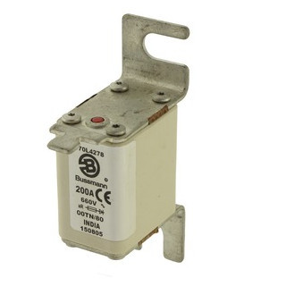 Eaton Bussmann High Speed Square Body Zekering, hoge snelheid, 200 A, ac 660 V, size 00, 30 X 67 X 100 MM, A