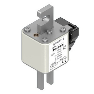 Eaton Bussmann High Speed Square Body Zekering, hoge snelheid, 200 A, ac 690 V, 200 ka, compact size 1, 43 X