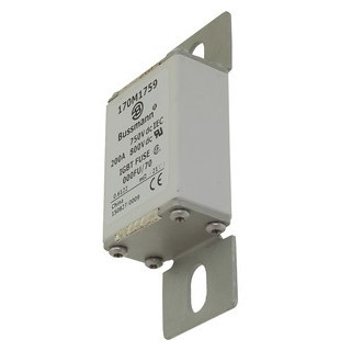 Eaton Bussmann High Speed Square Body Zekering, hoge snelheid, 200 A, DC 750 V, 50 ka, size 000, 24 X 36 X 9