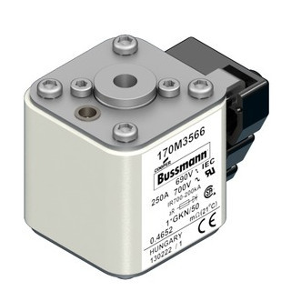 Eaton Bussmann High Speed Square Body Zekering, hoge snelheid, 250 A, ac 690 V, 200 ka, compact size 1, 45 X