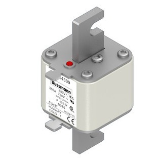 Eaton Bussmann High Speed Square Body Zekering, hoge snelheid, 250 A, ac 690 V, 200 ka, size 1, 53 X 69 X 11