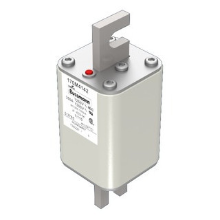 Eaton Bussmann High Speed Square Body Zekering, hoge snelheid, 350 A, ac 1250 V, 100 ka, size 1, 53 X 66 X 1