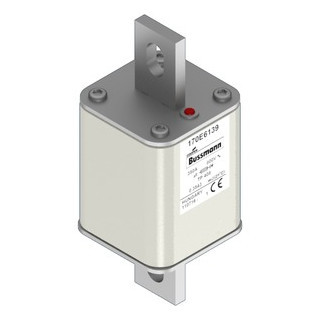 Eaton Bussmann High Speed Square Body Zekering, hoge snelheid, 350 A, DC 800 V, 50 ka, compact size 2, ar, I