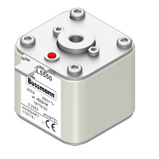 Eaton Bussmann High Speed Square Body Zekering, hoge snelheid, 400 A, ac 660 V, 200 ka, size 1, 53 X 53 X 51