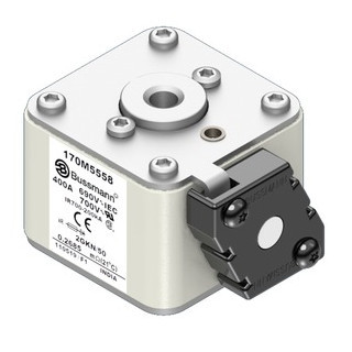 Eaton Bussmann High Speed Square Body Zekering, hoge snelheid, 400 A, ac 690 V, 200 ka, size 2, 61 X 77 X 51
