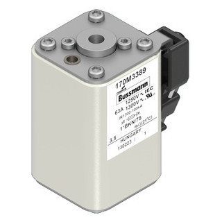 Eaton Bussmann High Speed Square Body Zekering, hoge snelheid, 63 A, ac 1250 V, 100 ka, compact size 1, 45 X