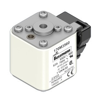 Eaton Bussmann High Speed Square Body Zekering, hoge snelheid, 63 A, ac 690 V, 200 ka, compact size 1, 45 X