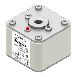 Eaton Bussmann High Speed Square Body Zekering, hoge snelheid, 630 A, ac 690 V, size 2, 61 X 77 X 51 MM, ar,