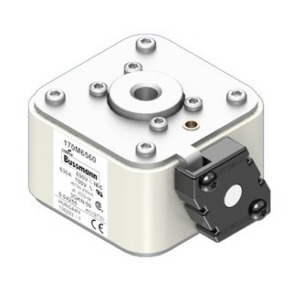 Eaton Bussmann High Speed Square Body Zekering, hoge snelheid, 630 A, ac 690 V, 200 ka, size 3, 76 X 92 X 53