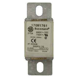 Eaton Bussmann High Speed Square Body Zekering, hoge snelheid, 630 A, ac 750 V, size 230, 24 X 78 X 98 MM, A