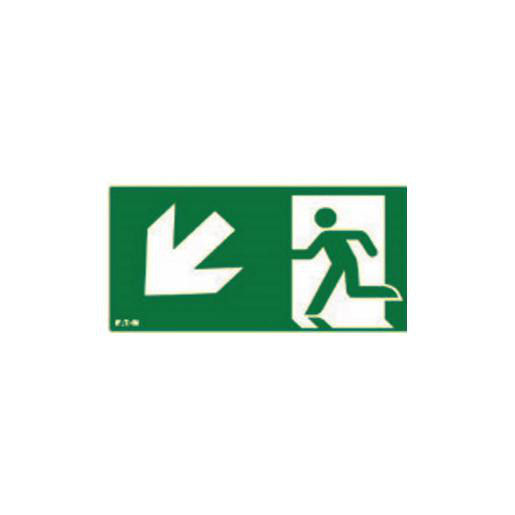 Eaton Blessing inlegpictogram crystalway 20M iso BC pijl links omlaag