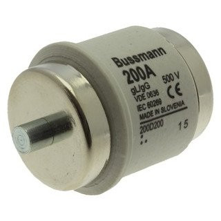 Eaton D-zekering 200 A ac 500 V R2/DV 56x46 MM GL/GG din iec traag