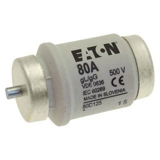 Eaton D-zekering 80 A ac 500 V R1 1/4inch/div GL/GG iec traag