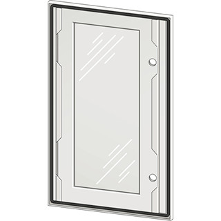 Eaton Xeffect deur kast/lessenaar aanslagdeur H998MM B997,5MM D1,5MM staal grijs