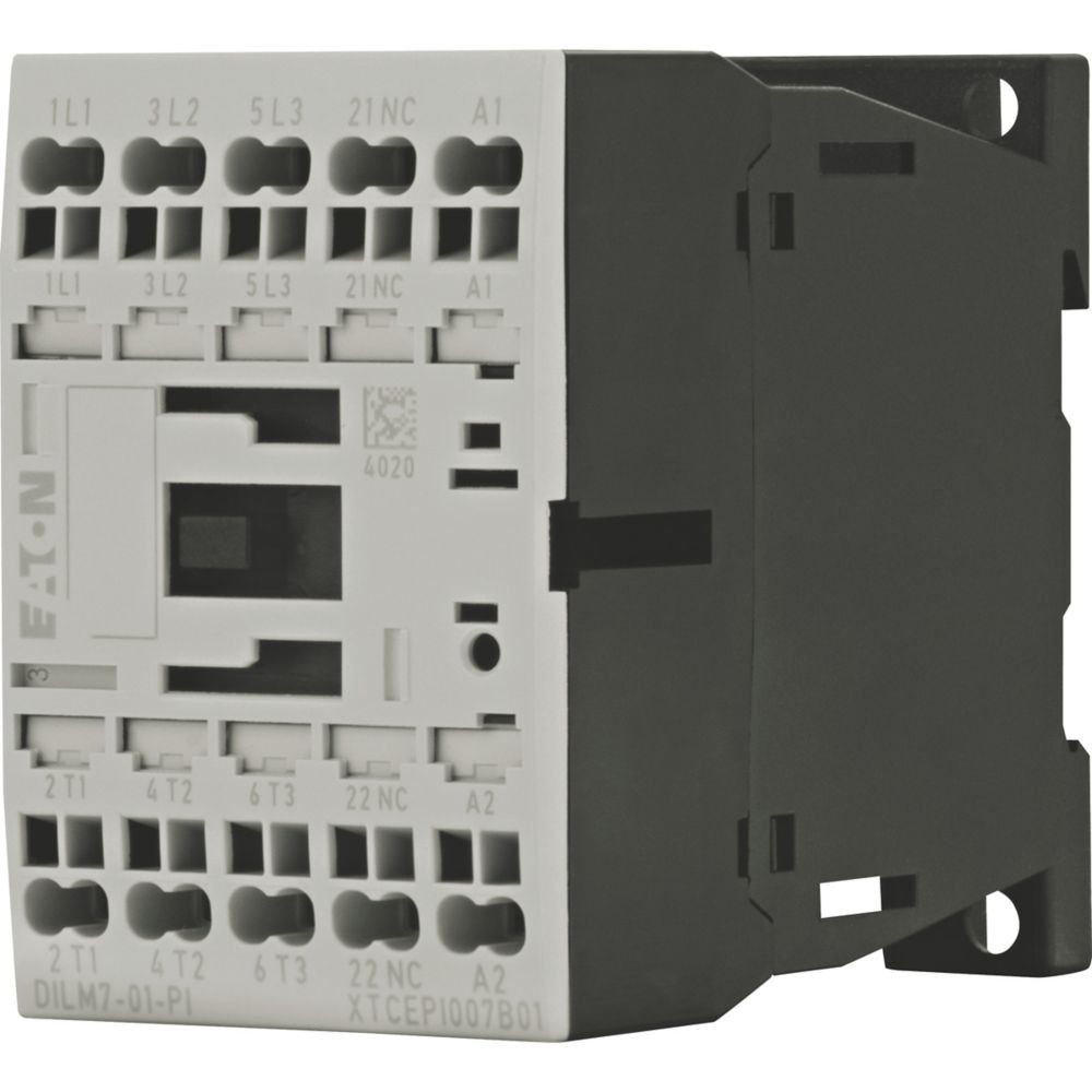 Eaton DILM Magneetschakelaar Dilm7-01(24V50/60HZ), 3KW, 0M, 1V, push-in