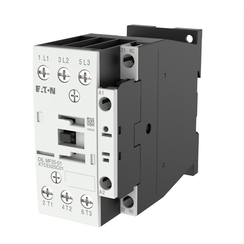 Eaton DILM Magneetschakelaar Dilmf25-01(rac24) (24vac 40/60HZ) 11KW, 0M, 1V