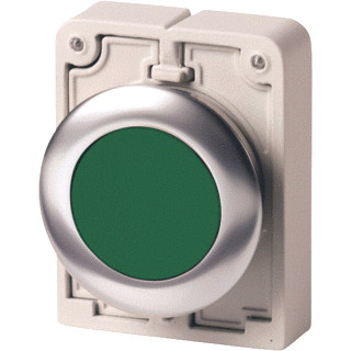 Eaton Drukknop 30MM vlak groen vast