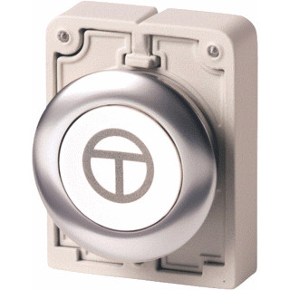 Eaton Drukknop 30MM vlak wit X11 terugverend