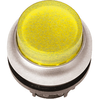 Eaton Drukknop hoog geel terugverend