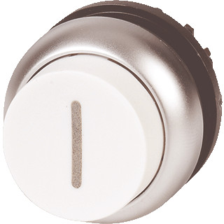 Eaton Drukknop hoog wit I vast