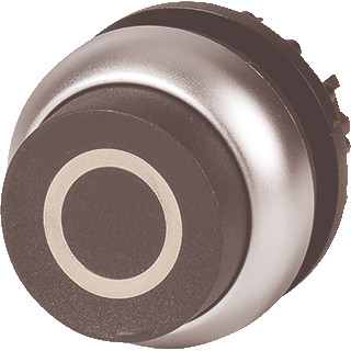 Eaton Drukknop hoog zwart 0 vast