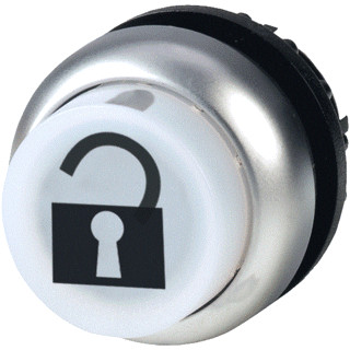 Eaton Drukknop verlicht wit voor hangslotvergrendeling