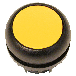 Eaton Drukknop vlak geel vast