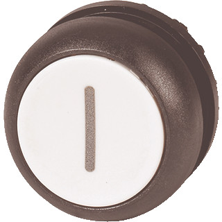 Eaton Drukknop vlak wit I vast