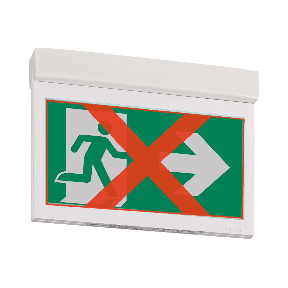 Eaton GuideLed DX/DXC Noodverlichting, plafond opb., centraal, adaptieve evacuatie, DXC, 20M