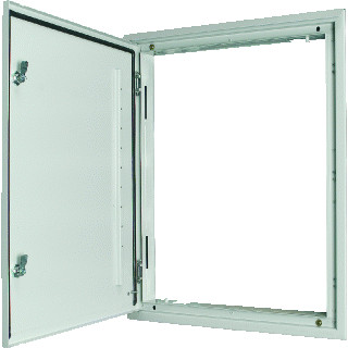 Eaton Xenergy deur kast/lessenaar aanslagdeur H1760MM B1235MM D85MM aluminium grijs