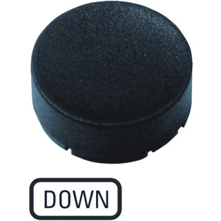 Eaton Indicatieplaatje hoog zwart down