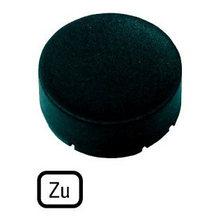 Eaton Indicatieplaatje hoog zwart zu