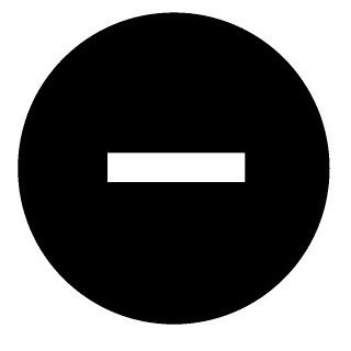 Eaton Indicatieplaatje paddestoel zwart,-