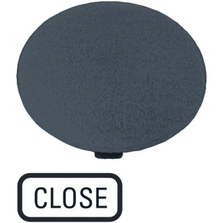 Eaton Indicatieplaatje paddestoel zwart close