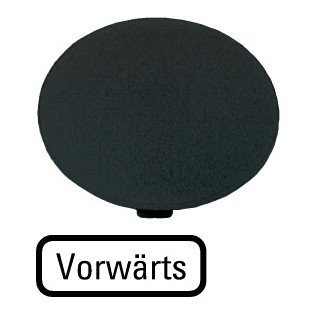 Eaton Indicatieplaatje paddestoel zwart voorwaarts