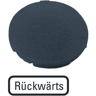 Eaton Indicatieplaatje vlak zwart achterwaarts