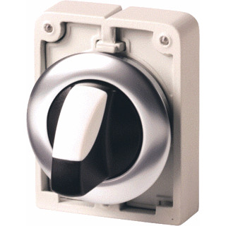 Eaton Keuzeschakelaar 30MM vlak 3 stell. draaigreep terugverend