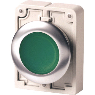 Eaton Signaaldrukknop 30MM vlak groen terugverend