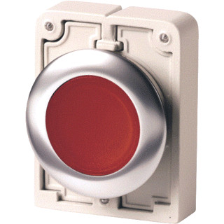 Eaton Signaaldrukknop 30MM vlak rood vast