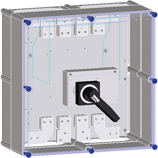 Eaton Schakelkast voorbereid voor 1 NZM4 MCCB 4P