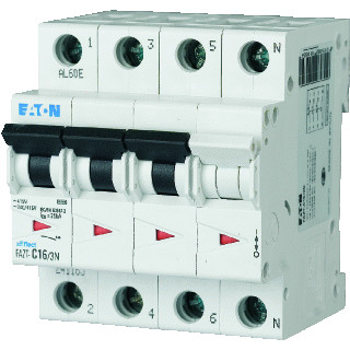 Eaton Fazt installatieautomaat B karakteristiek 16a 4P 3 beveiligd incl nul 4te