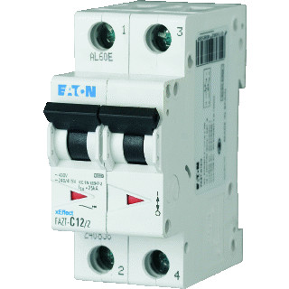 Eaton Fazt installatieautomaat C karakteristiek 4a 2P 2 beveiligd 2te