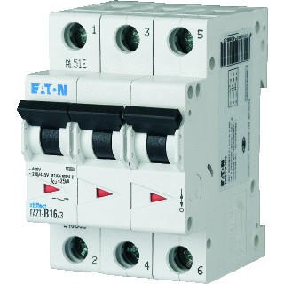 Eaton Fazt installatieautomaat C karakteristiek 4a 3P 3 beveiligd 3te