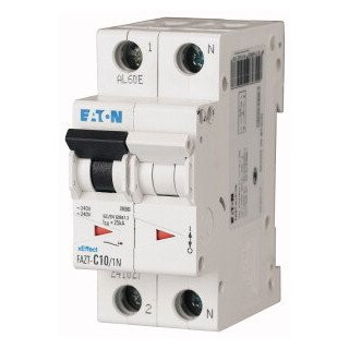 Eaton Xeffect faz installatieautomaat B karakteristiek 2a 2P 1 beveiligd incl nul 2te
