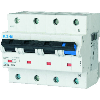 Eaton Az installatieautomaat D karakteristiek 100a 4P 3 beveiligd incl nul 6te